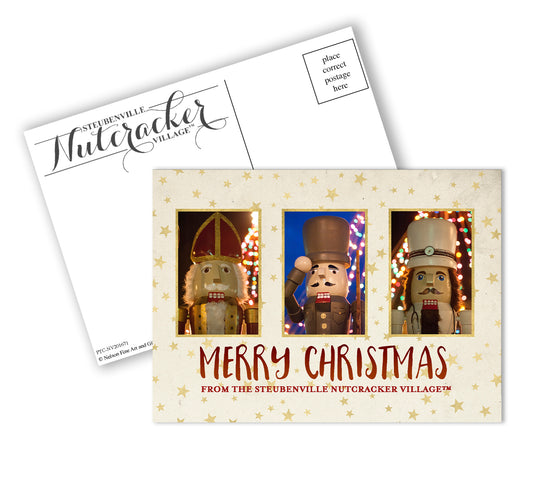 Merry Christmas Nutcracker Trio Christmas Postcard