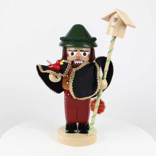 Bird Watcher Chubby German Nutcracker