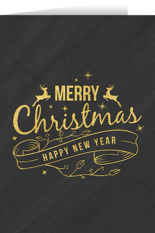 Merry Christmas and Happy New Year Cards (Box of 25)