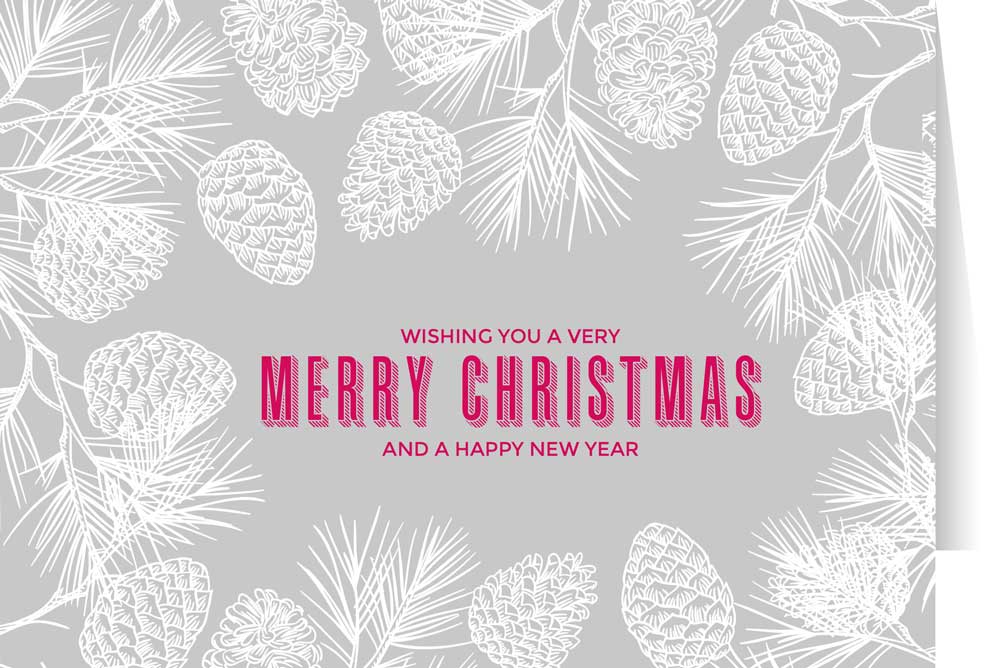 Wishing You a Very Merry Christmas and a Happy New Year Cards (Box of 25)