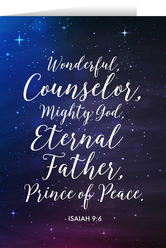 Isaiah 9:6 with Starry Night Christmas Cards (Box of 25)