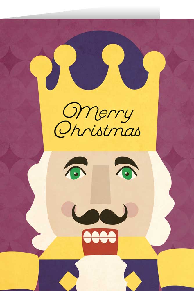 Nutcracker Merry Christmas Cards (Box of 25)