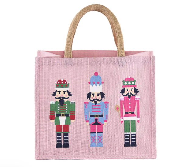 Nutcracker March Gift Tote Light Pink/Multi
