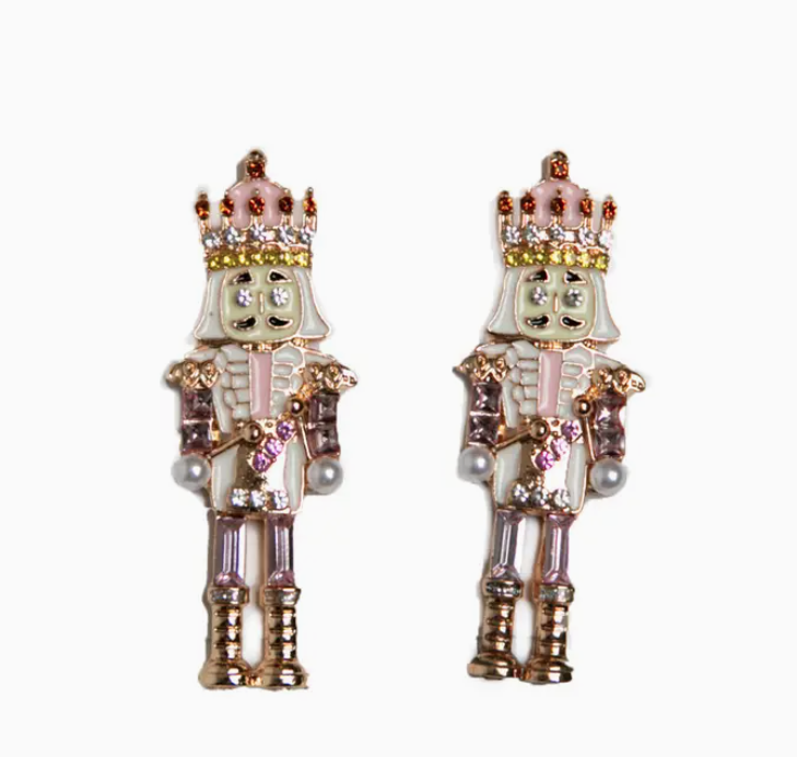 Pink Nutcracker Earrings - Fall 2024