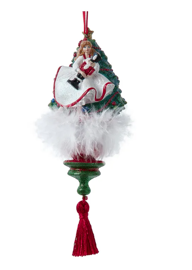 8'' Resin Hollywood Hats Clara Ornament