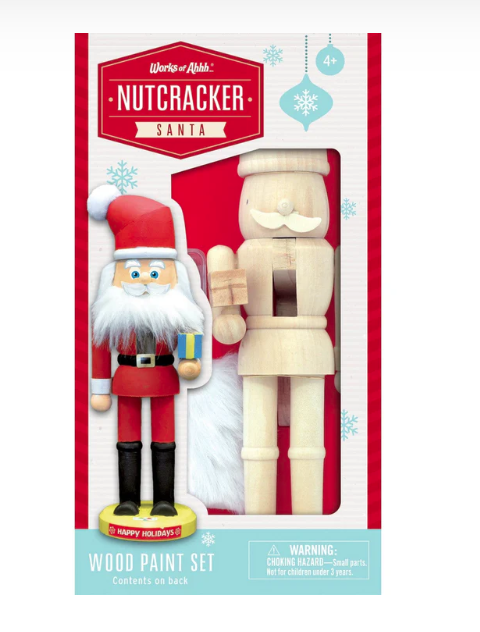 Santa Nutcracker Wood Paint Kit