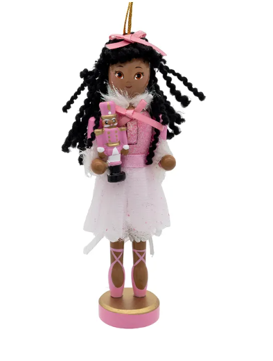 6" African American Clara Ballerina Nutcracker Ornament