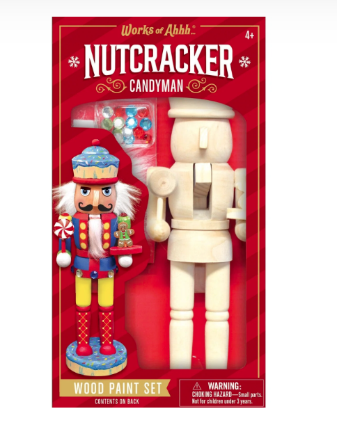 Holiday Craft Kit - Nutcracker Candyman Wood Craft & Paint Kit