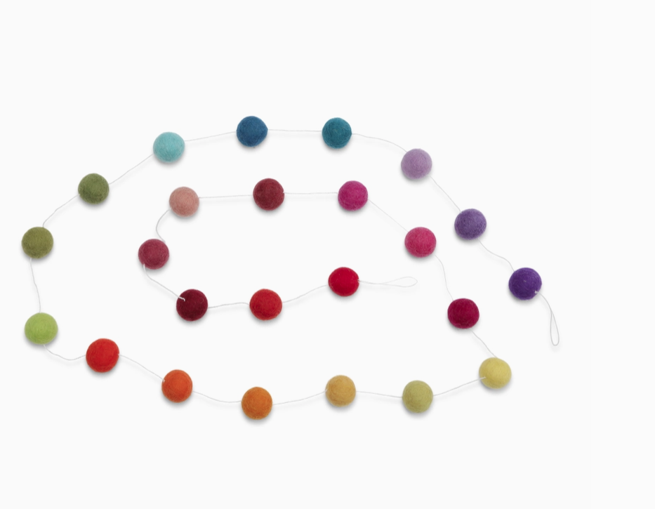 Felt Ball Garland