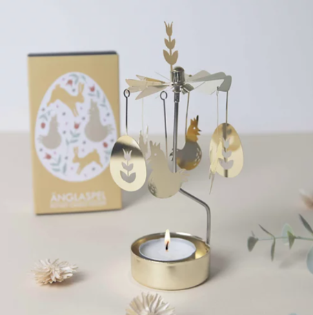 Easter Rotary Candleholder - Gold