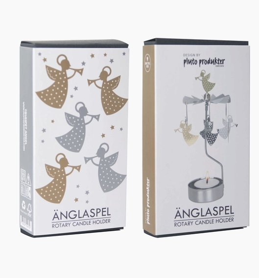 Trumpet Angel Rotary Candleholder