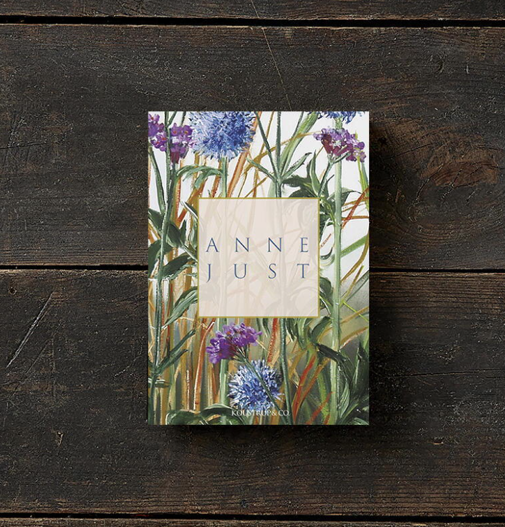 "Anne Just" Card folder with 8 Note Cards