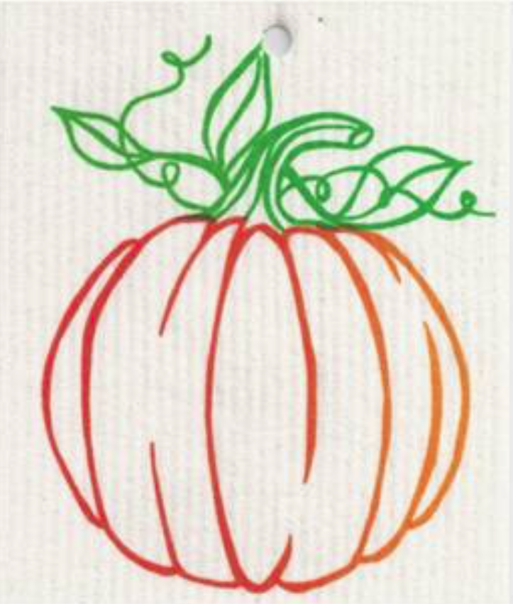 Pumpkin Swedish Wash Towel