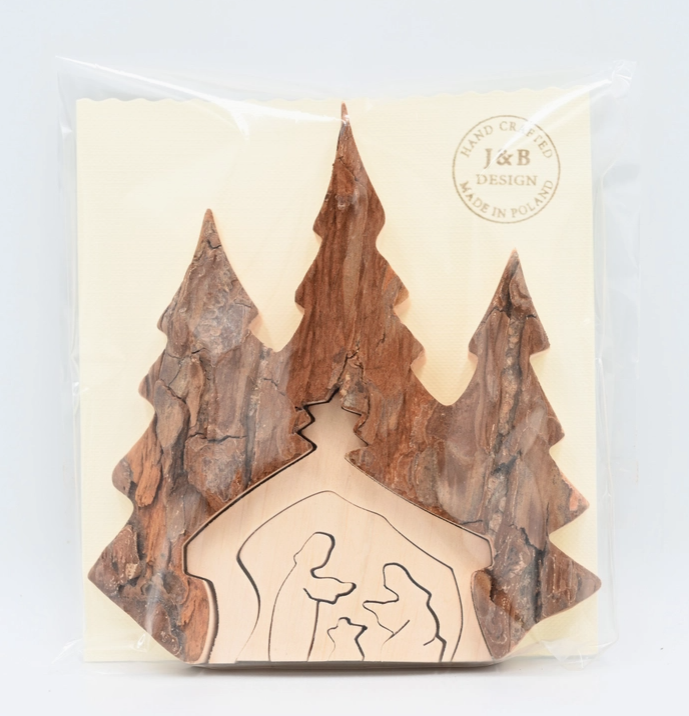 Bark Nativity Puzzle, Small
