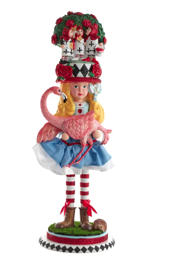 19" Hollywood Nutcrackers™ Alice With Flamingo Nutcracker