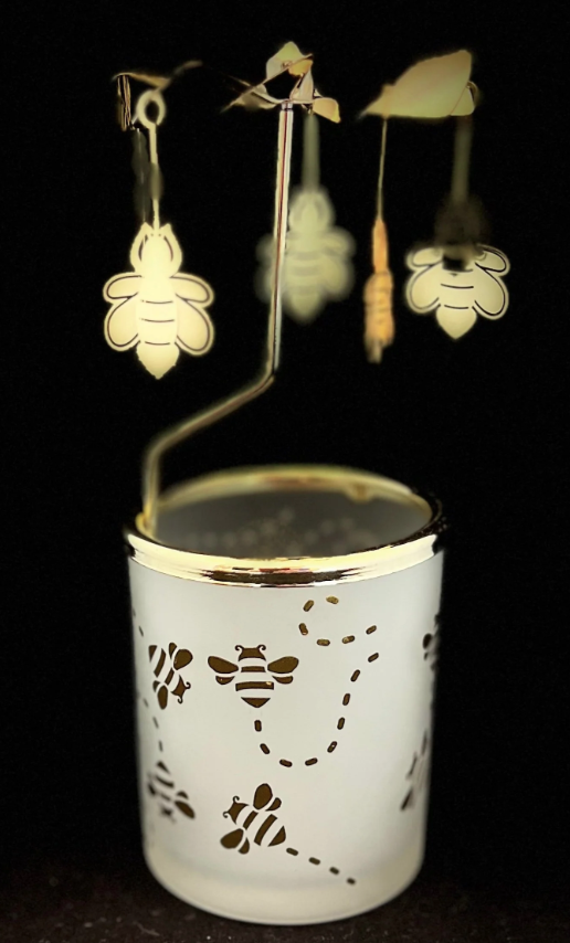 Honey Bees Rotary Candleholder