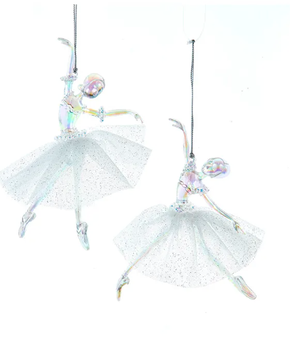 Ballerina Ornaments, 2 Assorted