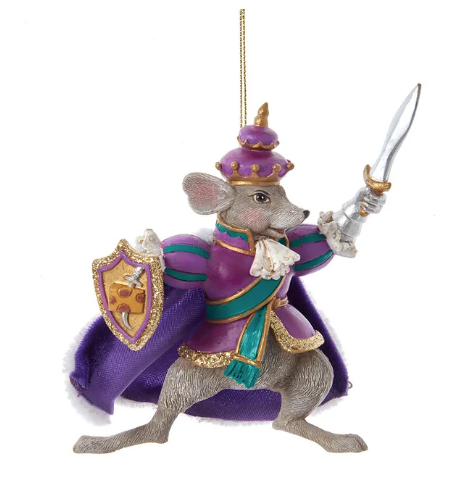 5" Resin Mouse King Ornament