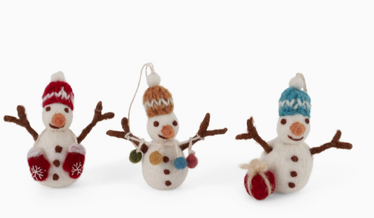 snowmen wool bundle