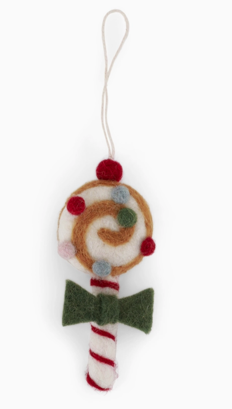 Christmas Candy W/Pine Green Bow