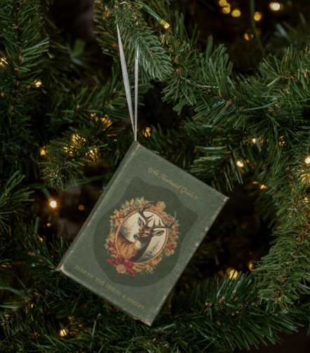 deer of the fields & forest journal ornament