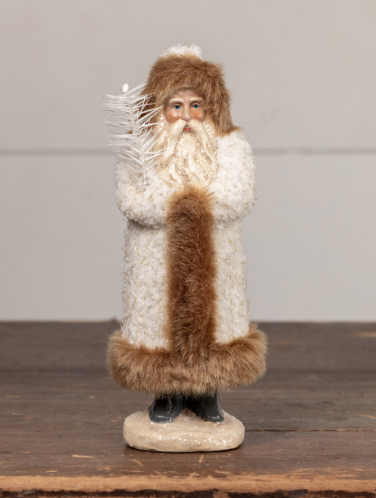 10" Furry White Belsnickle