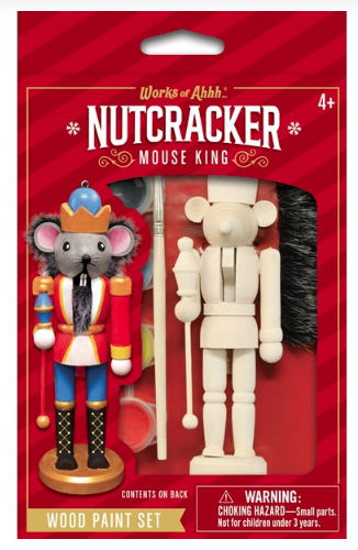 Nutcracker Mouse King Ornament - Holiday Mini Paint Kit