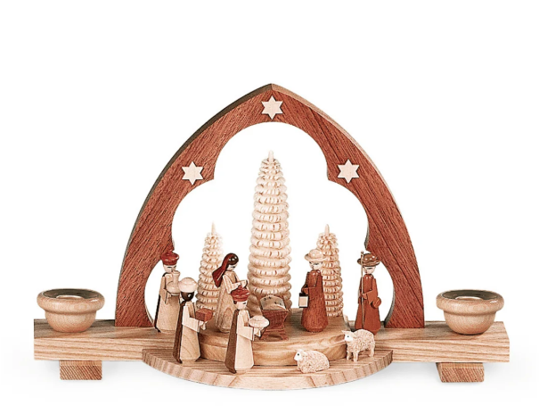 Nativity Scene Candle Arch