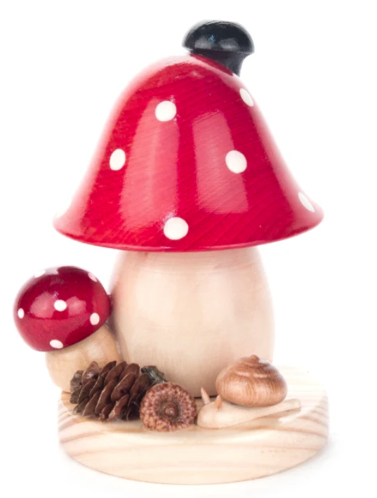 Mushroom Wood Incense German Smoker