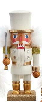 9" Hollywood Nutcrackers™ Gold, Silver and White Soldier Nutcracker, 3 Assorted