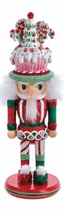 10" Hollywood Nutcrackers™ Candy and Cake Hat Nutcrackers, 3 Assorted