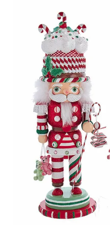 18" Hollywood Nutcrackers™ Candy and Cake Hat Nutcracker, 3 Assorted