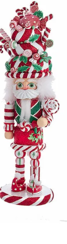 18" Hollywood Nutcrackers™ Candy and Cake Hat Nutcracker, 3 Assorted