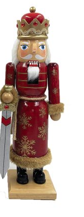 Snowflake King Nutcracker, 2 Assorted
