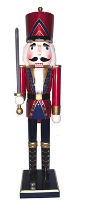 King and Guard Nutcrackers, 2 Assorted