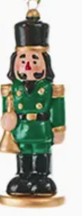 Ceramic Nutcracker Ornament, 4 Assorted
