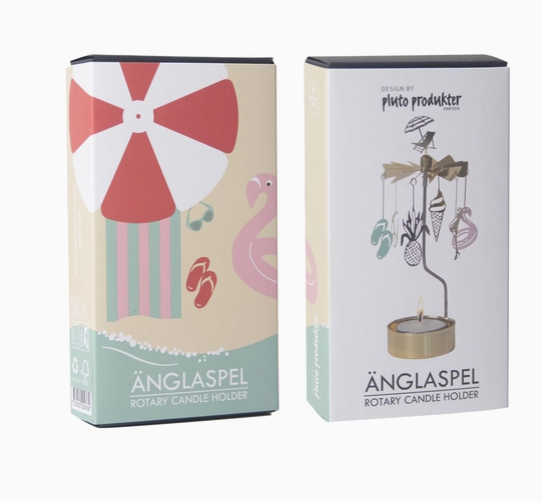 Rotary Candleholder, Summer Holiday, Gold