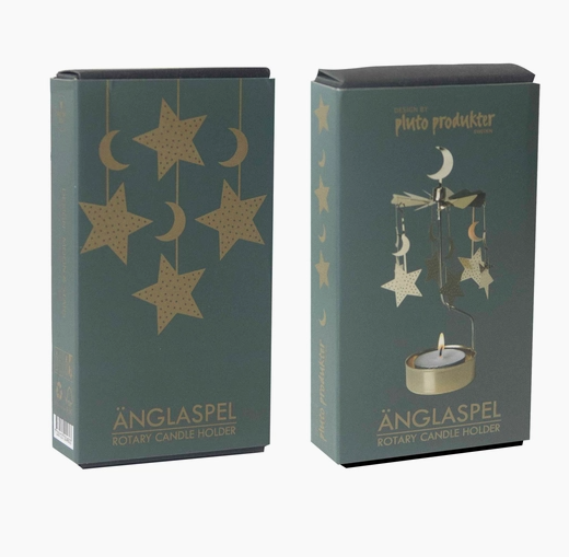 Rotary Candleholder - Moon And Star