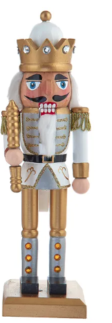 10" Red, Green & Gold Nutcrackers, 3 Assorted