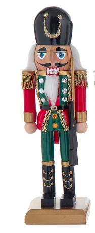 10" Red, Green & Gold Nutcrackers, 3 Assorted
