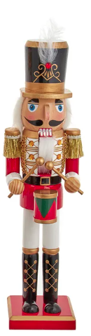15" Red and White Soldier/King