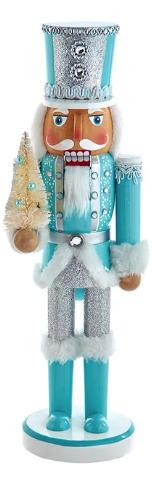 14" Pink & Blue Soldier Nutcrackers, 2 Assorted