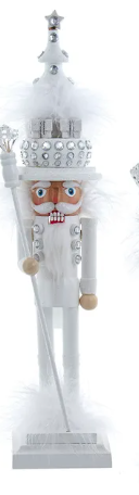 15" Hollywood Nutcrackers™ Gold, White & Silver Tree Hat Nutcrackers, 3 Assorted