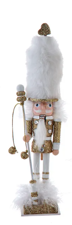 9.5" Hollywood Nutcrackers™ Gold, White, & Silver Nutcrackers, 3 Assorted