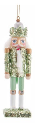 6" Pink, Blue, and Green Nutcracker Ornaments, 3 Assorted