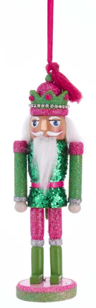 6" Preppy Nutcracker Ornaments, 3 Assorted