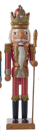 15" Teal, Green & Desert Rose Nutcrackers, 3 Assorted