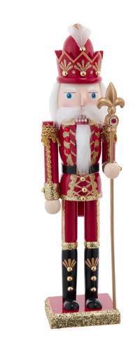 15" Red & Gold Nutcrackers, 2 Assorted