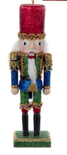 6" Nutcrackers With Glitter Ornaments, 6 Assorted