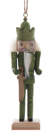 6" Comfort & Joy Red, Green & Blue Nutcracker Ornaments